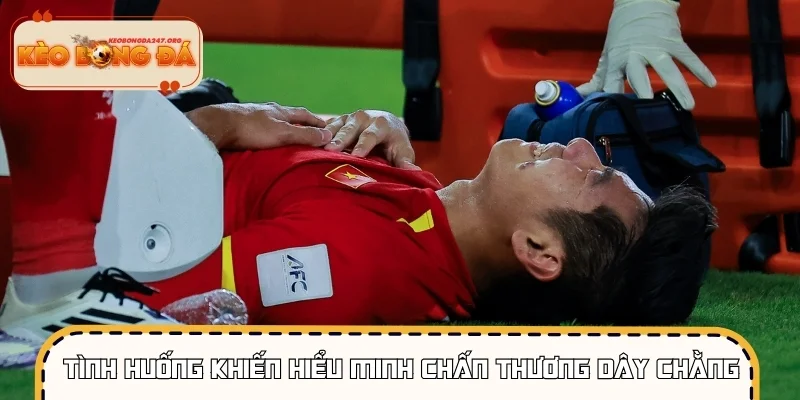 Tình huống dẫn đến Hiểu Minh chấn thương dây chằng